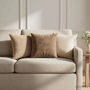 Federa 6 pz HEERLEN Marrone 35 x 35 cm Tessuto Chenille 908122