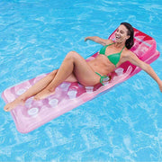 Trade Shop - Materassino Isola Gonfiabile Con Buchi In Pvc Mare Piscina 188 X 71 Cm 3 Colori -