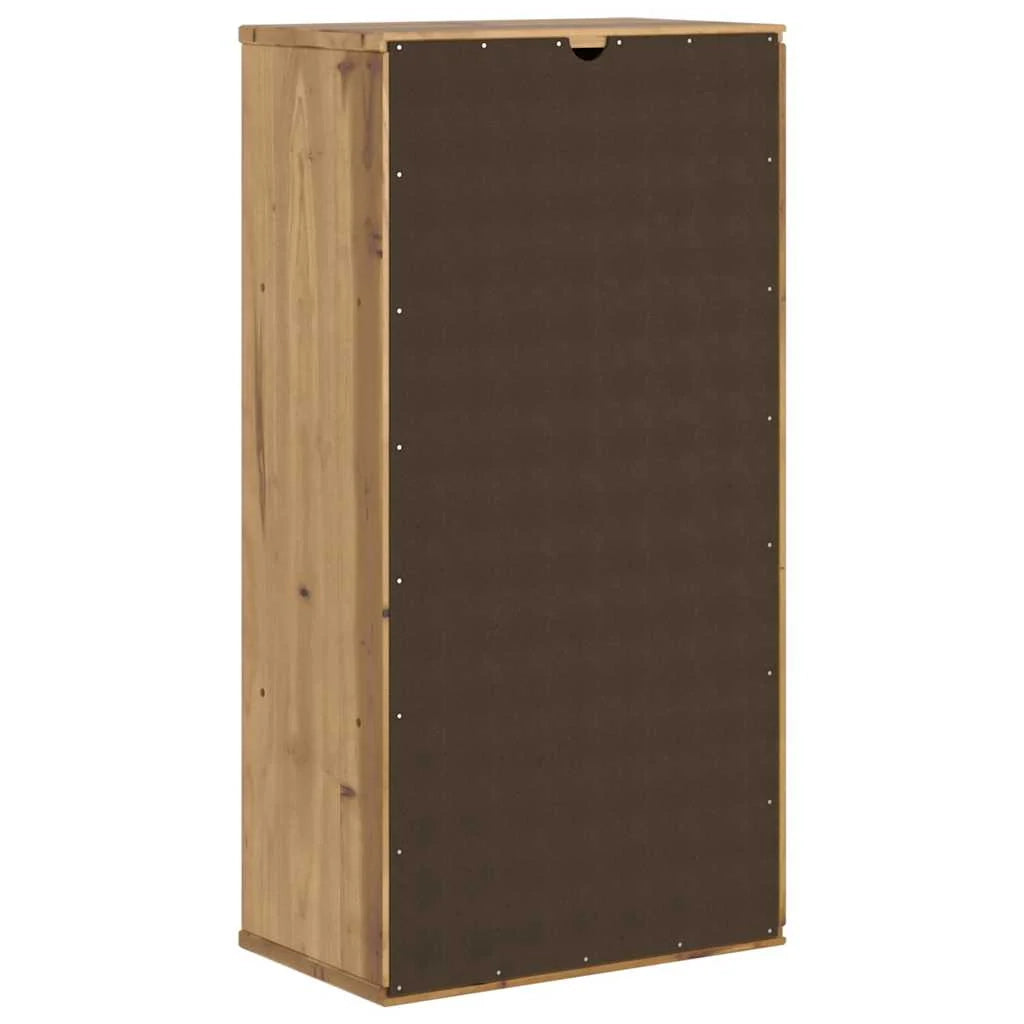 Mobiletto laterale rustico vintage con ripiani aperti 40 x 24 x 79 cm legno di pino massello 02_0058042