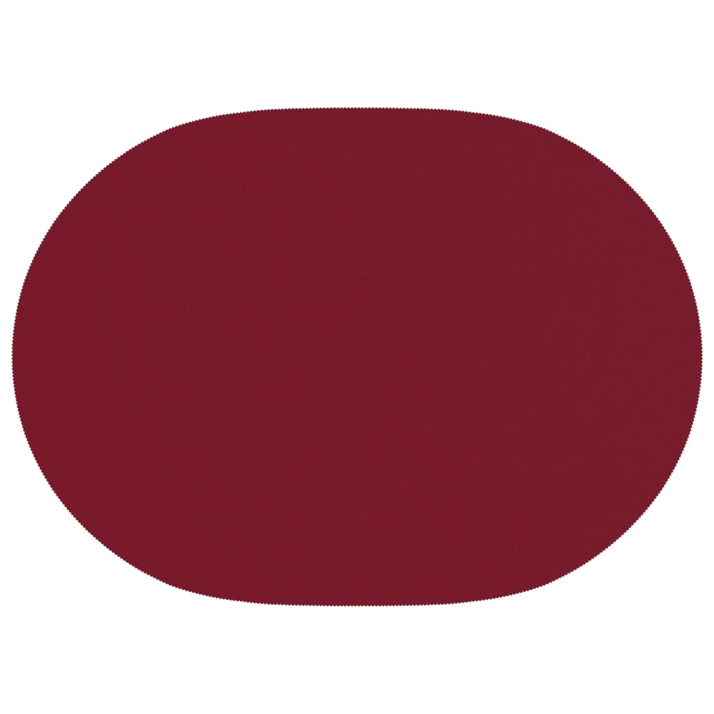 Tovaglia da Tavolo 5 pz Ovale Rosso Vino 160 x 220 cm 42040407