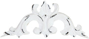 Biscottini Fregio decorativo finitura bianca anticata L12,5xPR1xH5,5 cm
