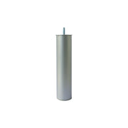 Piede tondo in metallo per rete letto Ã˜ 60 - H. 25 cm. grigio