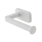 Porta rotolo wc a muro in acciaio inox bianco con doppio fissaggio