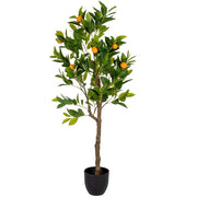 Albero di arancio artificiale decorativo verde 55x55x120