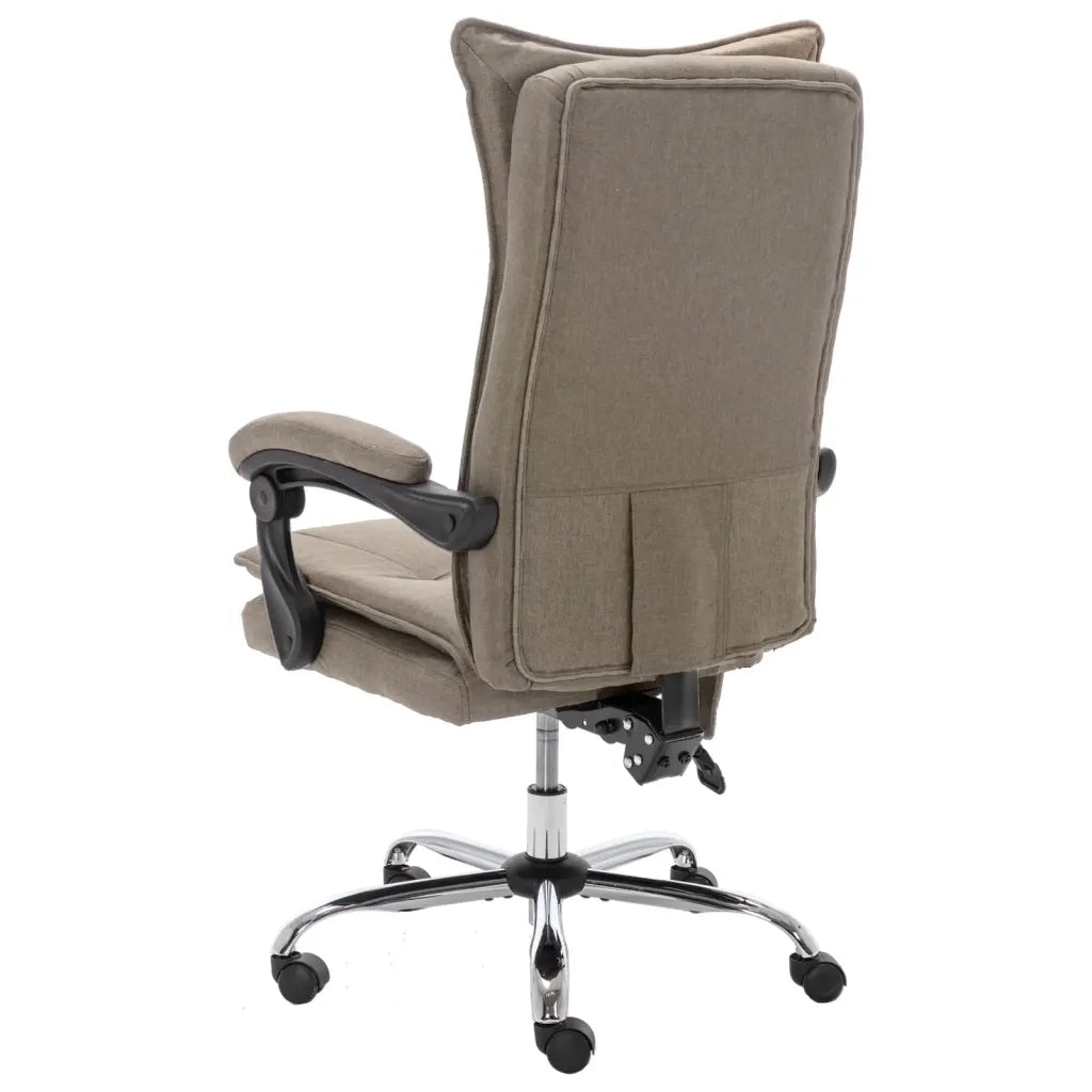 Sedia Massaggiante da Ufficio Tortora in Tessuto cod mxl 27770