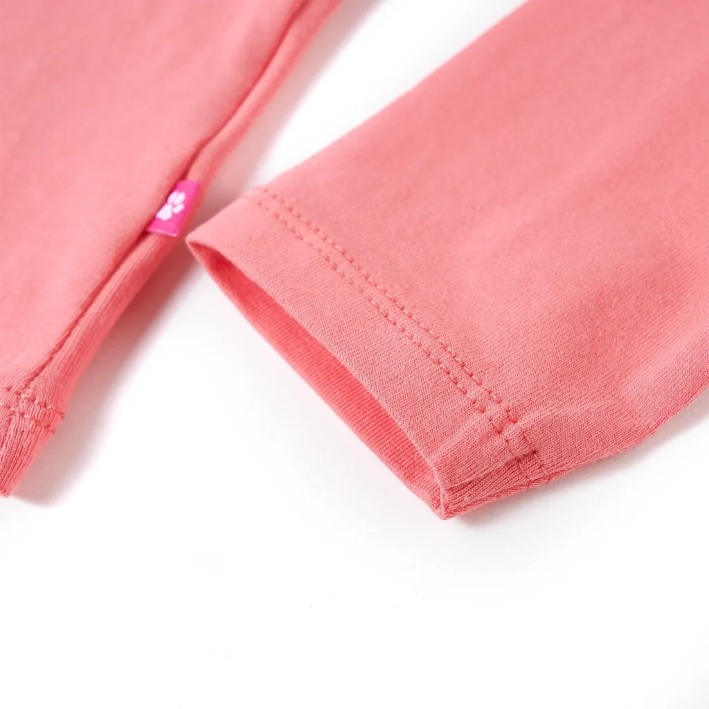 Maglietta da Bambina a Maniche Lunghe Gatto Rosa 128 13587