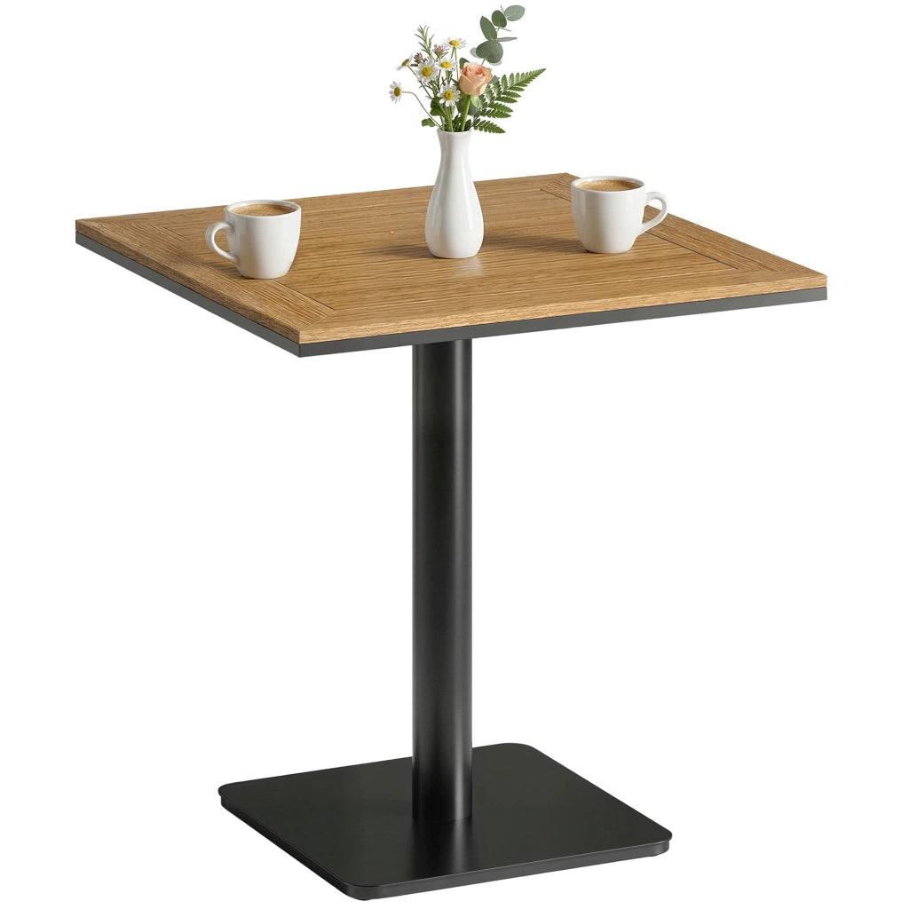 Tavolino da giardino quadrato ¨C Zephmum ¨C Legno effetto 70x70 cm