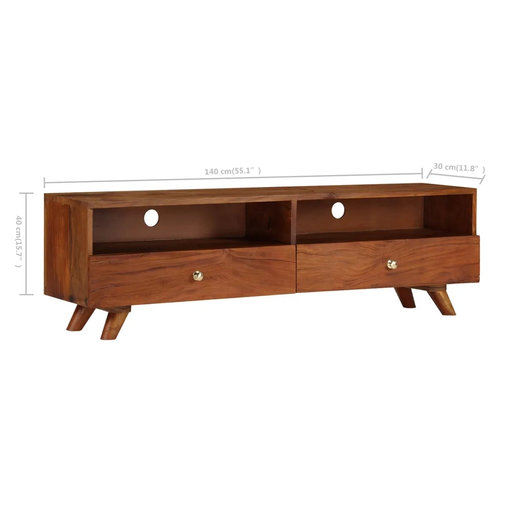 Mobile Porta TV in Legno Massello di Recupero 140x30x40 cm cod mxl 18895