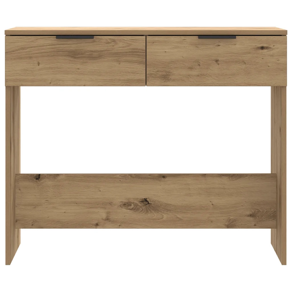 Tavolo Consolle Rovere Artigianale 90x36x75 cm in Truciolato 856946