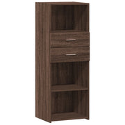 Buffet credenza cassettiera mobiletto mobile contenitore organizer cucina soggiorno salotto alto 45 x 42,5 x 124 cm legno ingegnerizzato marrone 02_0033720