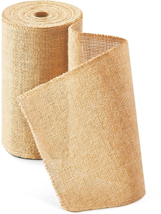 Telaio per Tavola in Juta, Rollo 20cm x 10m, Telaio Ecoweb in Materiale Naturale - per Matrimoni, Feste Rurali, Comunioni, Decorazioni per Tavola Rustiche