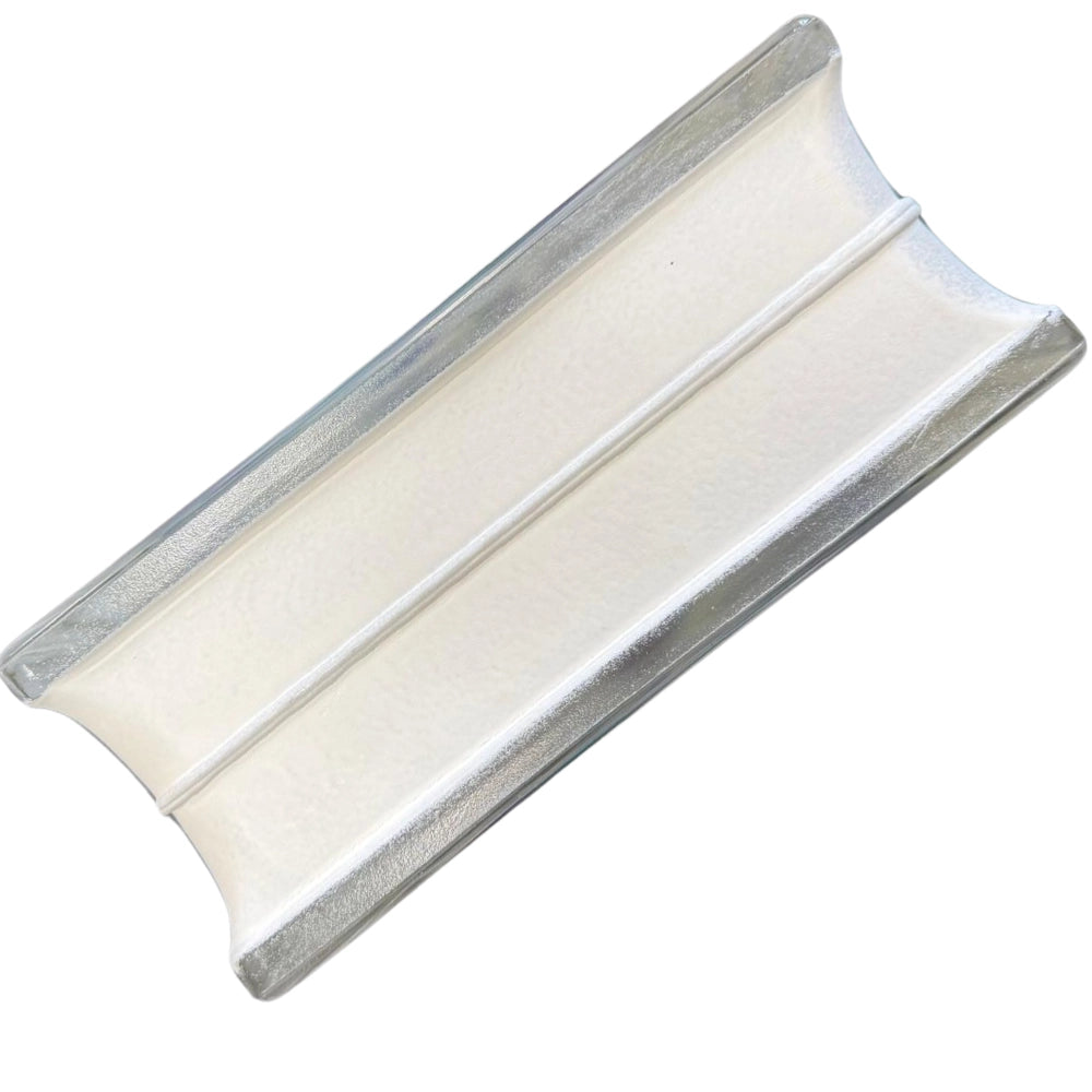 Vetromattone ondulato modello agua diffusione luminosa 190 x 190 x 80 mm *** colore- perlato, confezione 1