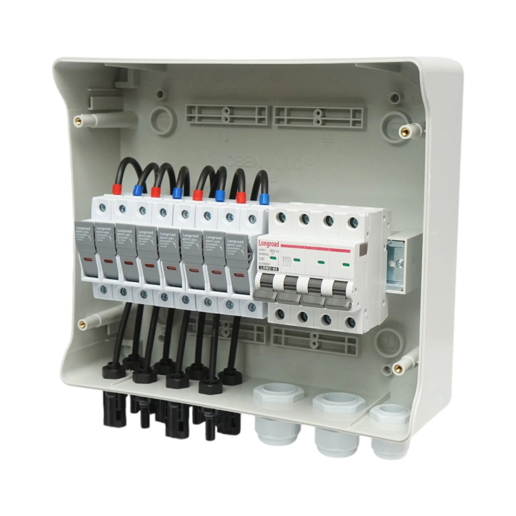 Quadro portafusibili da 12 moduli, dotato di trifase per impianti da 10-20KW Breckner Germany