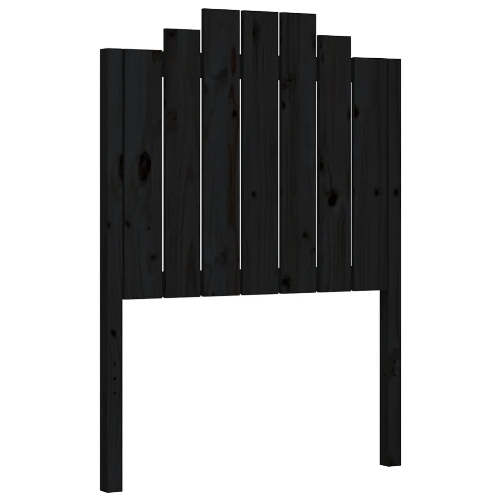 Giroletto con Testiera Nero Small Single in Legno Massello 3192260