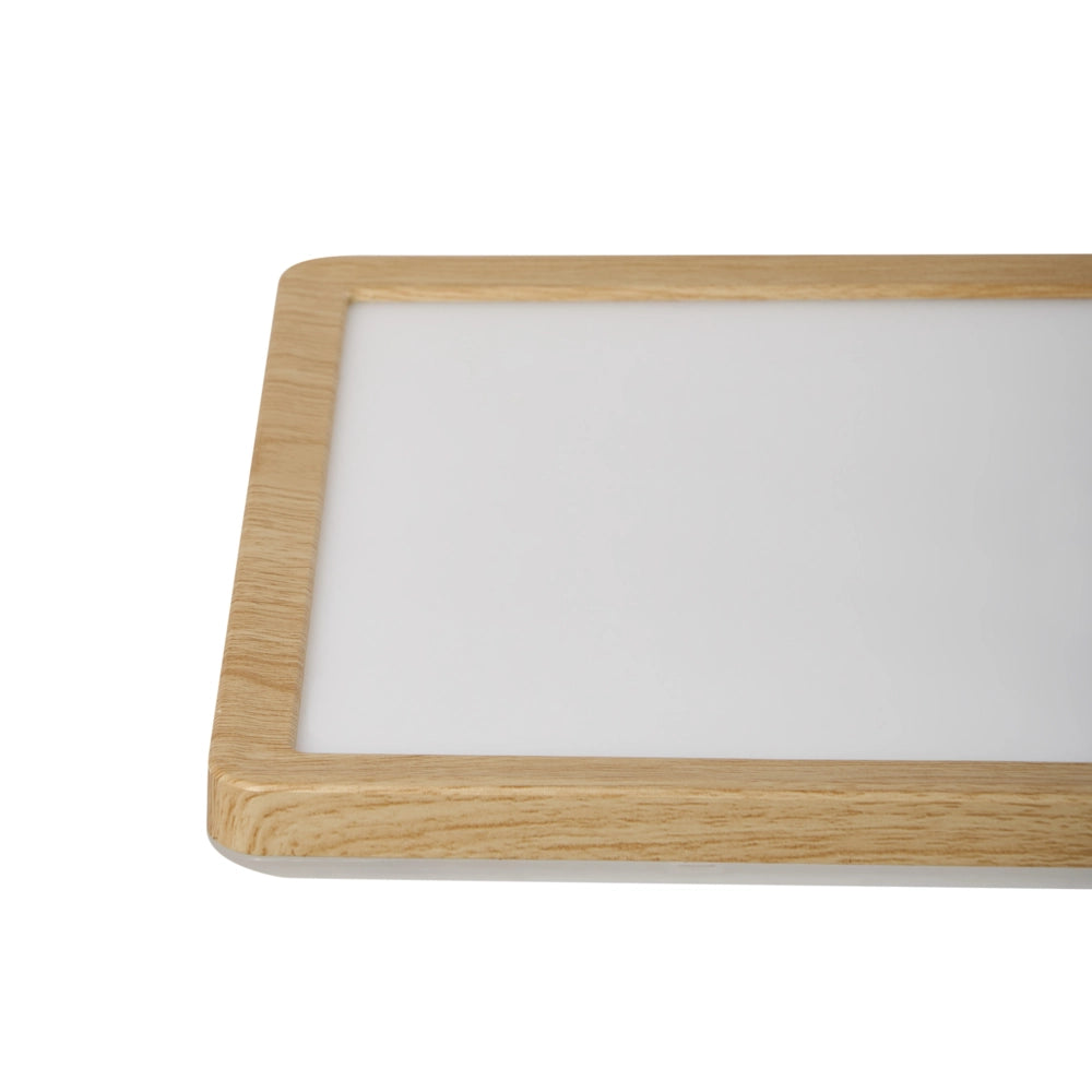 Plafoniera LED Marrone Chiaro a Pannello con Telecomando per Montaggio a Soffitto