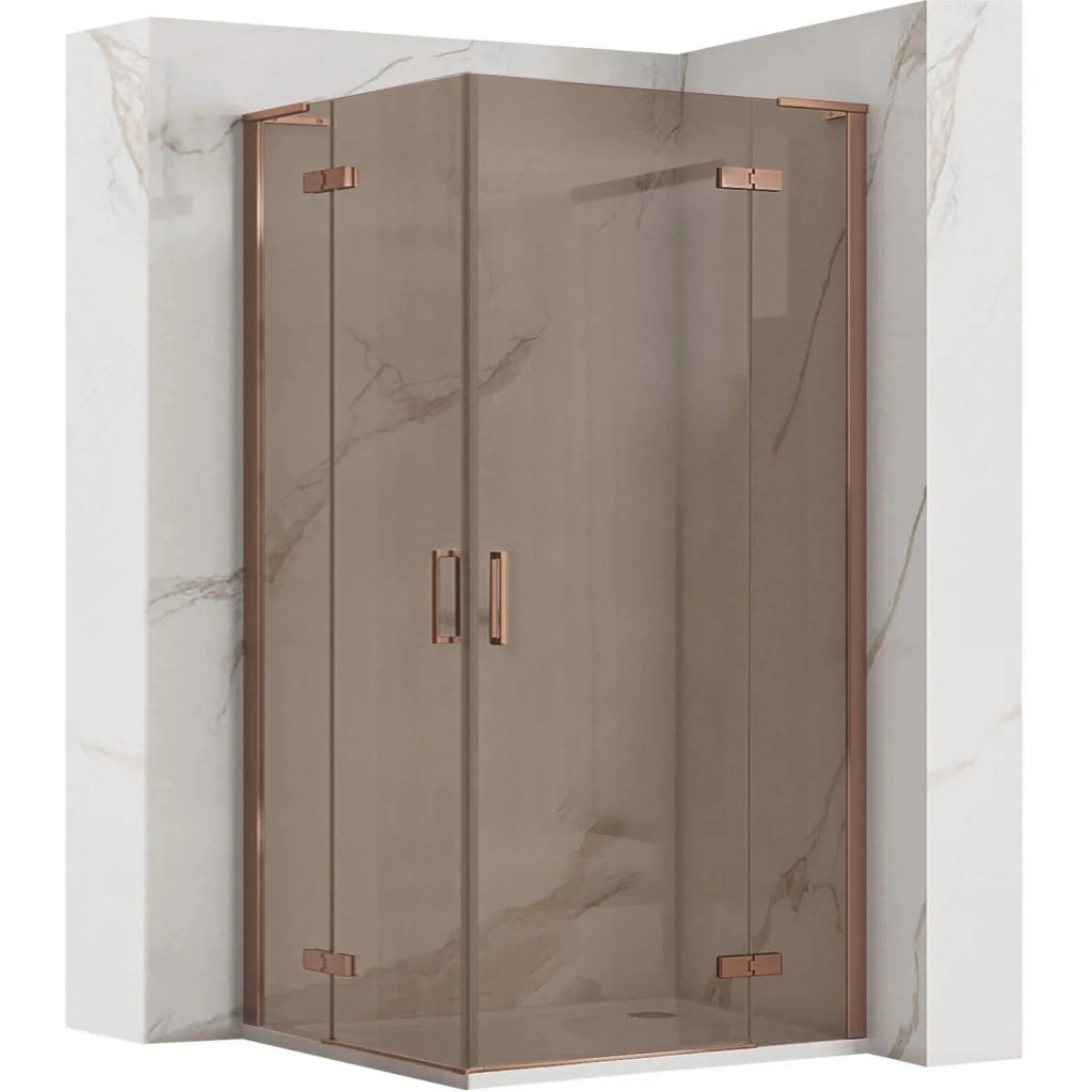 Cabina Doccia Rea Hugo Double 90x90 Copper Brush
