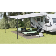 Tappeto da Tenda Grigio chiaro 250 x 550 cm Polietilene 42000195