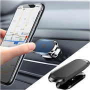 Sostegno per smartphone universale 360° regolabile e girevole - Orefice magnetico per auto - Universale (Nero)