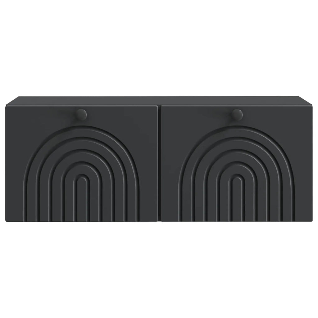 Mobile Porta TV da Muro Nero 78,5 x 31 x 30 cm 898206