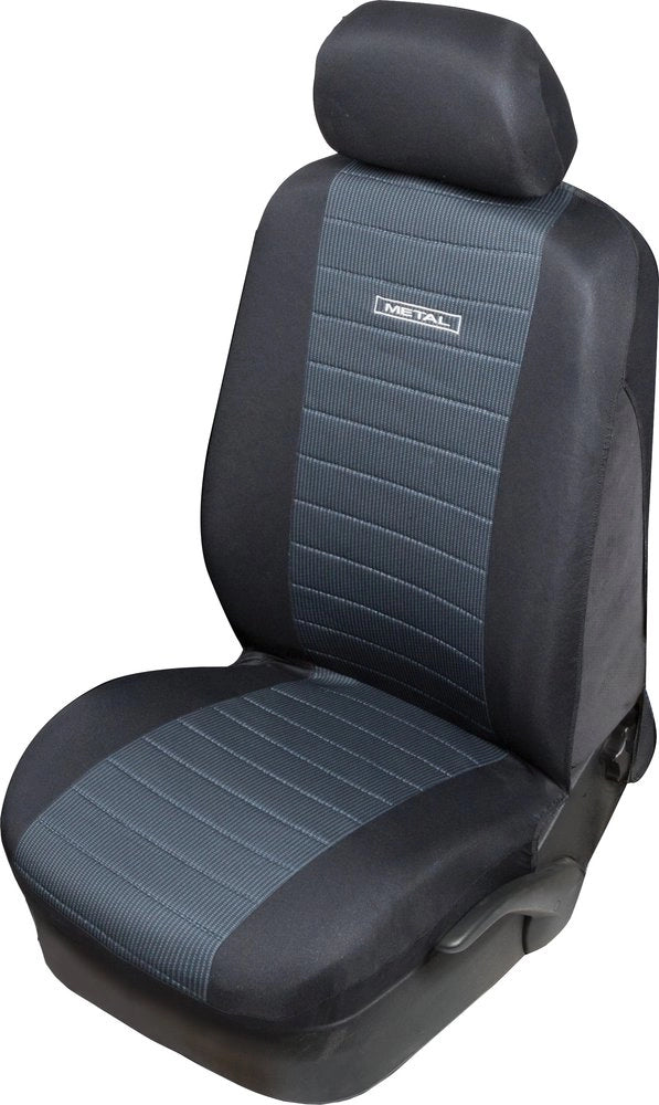 Coprisedile Metal singolo anteriore auto nero poliestere ptotezione sedile