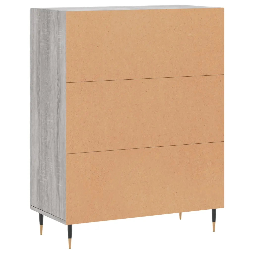 Credenza Grigio Sonoma 69,5x34x90 cm in Legno Multistrato 827706
