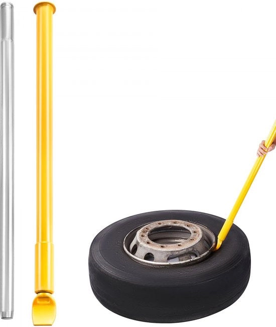Sostitutore pneumatici con manubrio in acciaio, altezza 1175 mm, per pneumatici gialli, attrezzatura per sostituire pneumatici, kit di sostituzione pneumatici, manuale di istruzioni per automobili, camion, SUV, motocicli
