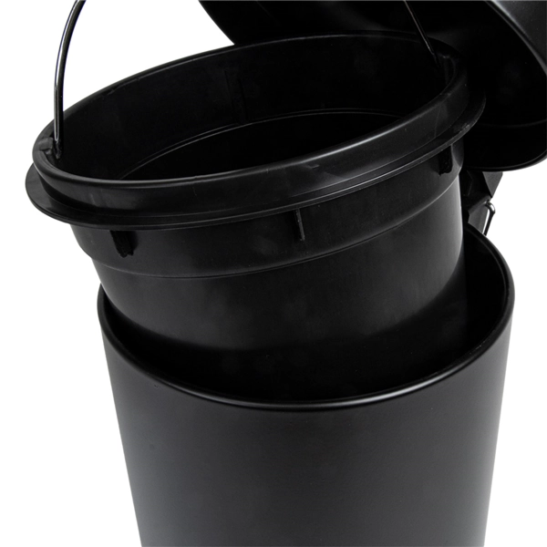 PATTUMIERA FRESIA- Nera lt. 3 Diam. 17 x H.25- DH- pezzi 1