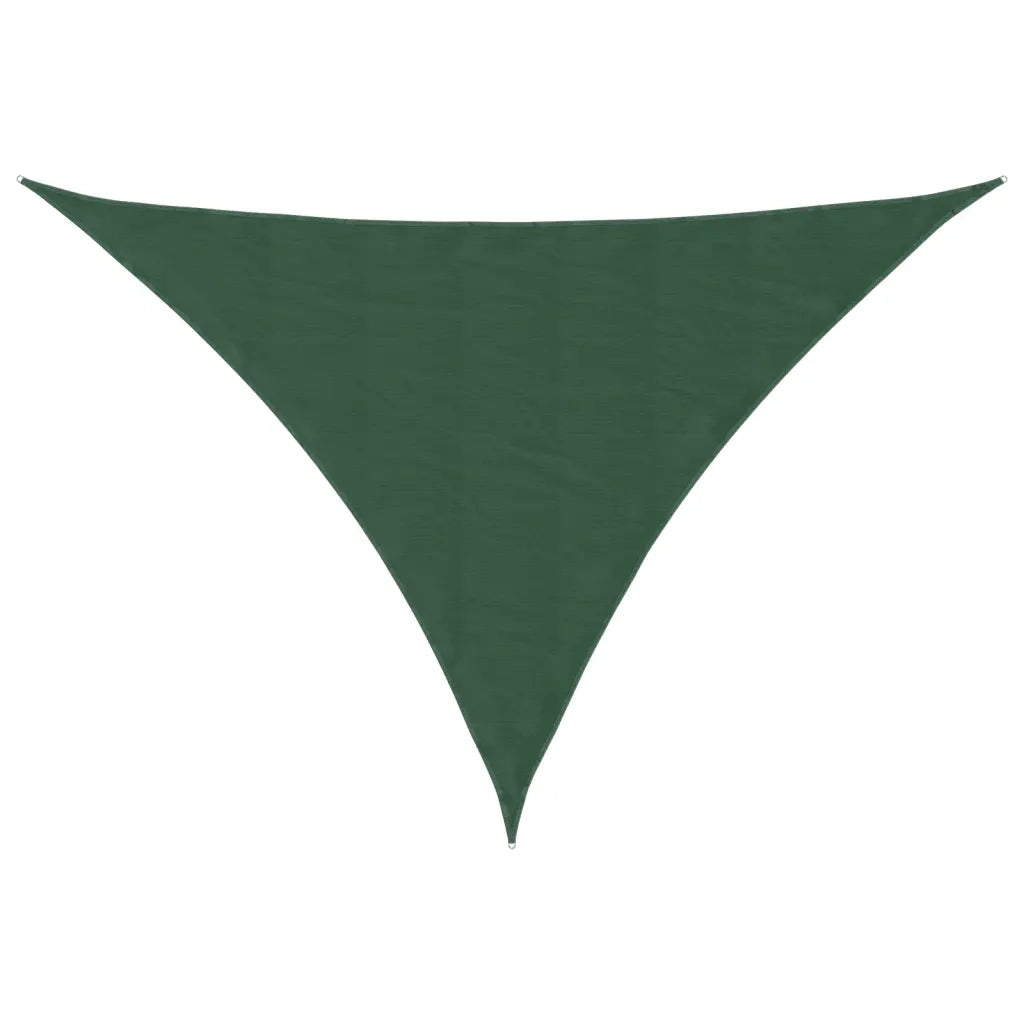 Vela Ombreggiante-Parasole a vela Oxford Triangolare 4x4x5,8 m Verde Scuro
