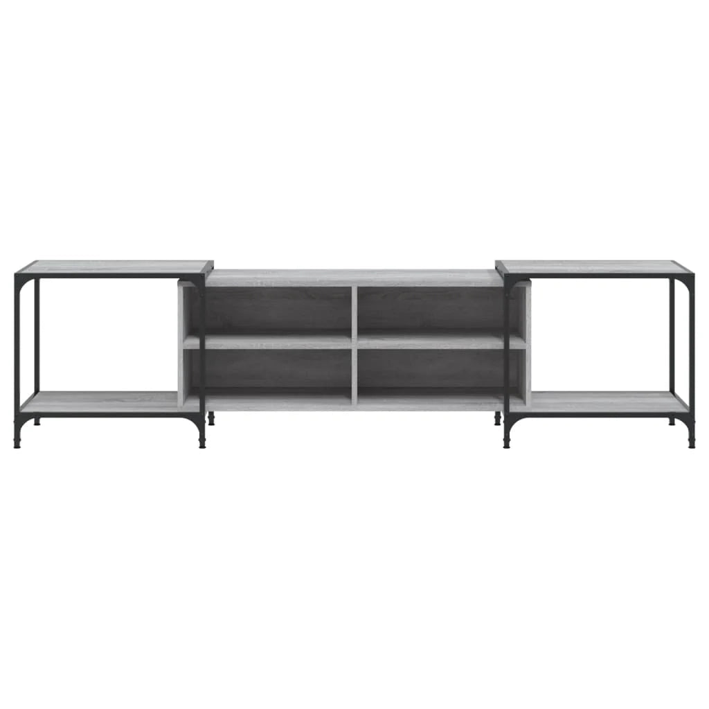 Mobile TV multimediale scaffale TV mobile TV sala da pranzo soggiorno camera da letto Sonoma 203 x 37 x 50 cm legno ingegnerizzato grigio 02_0028439