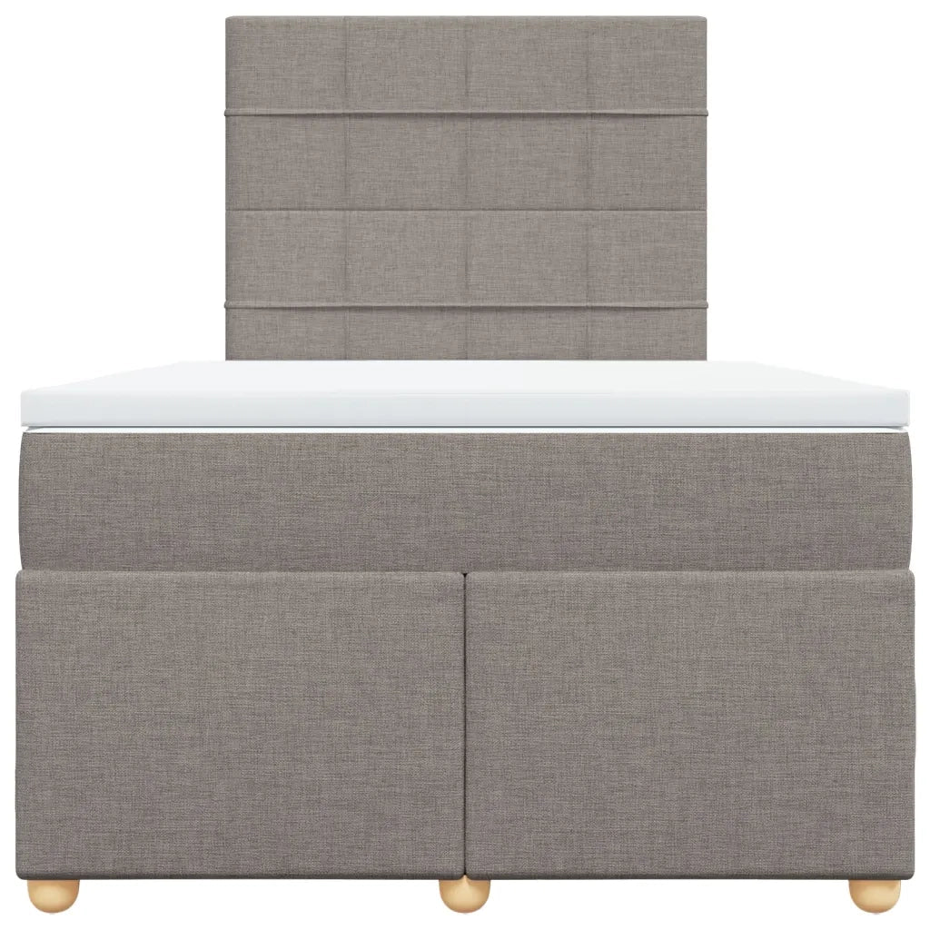 Giroletto a Molle con Materasso Tortora 120x200 cm in Tessuto 3291251