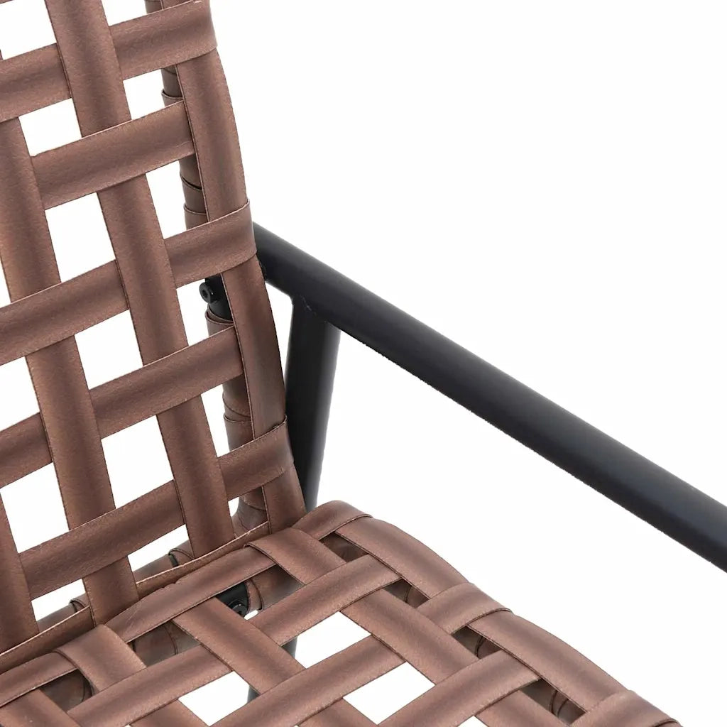 Sedia da Giardino 2 pcs Marrone 78 x 55,5 x 75,5 cm polyrattan 42004143