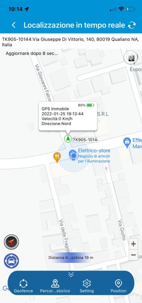 Localizzatore Portatile con Calamita Antifurto Satellitare Tracker GPS GSM Power Auto Moto Camion Barca Furgone GPS
