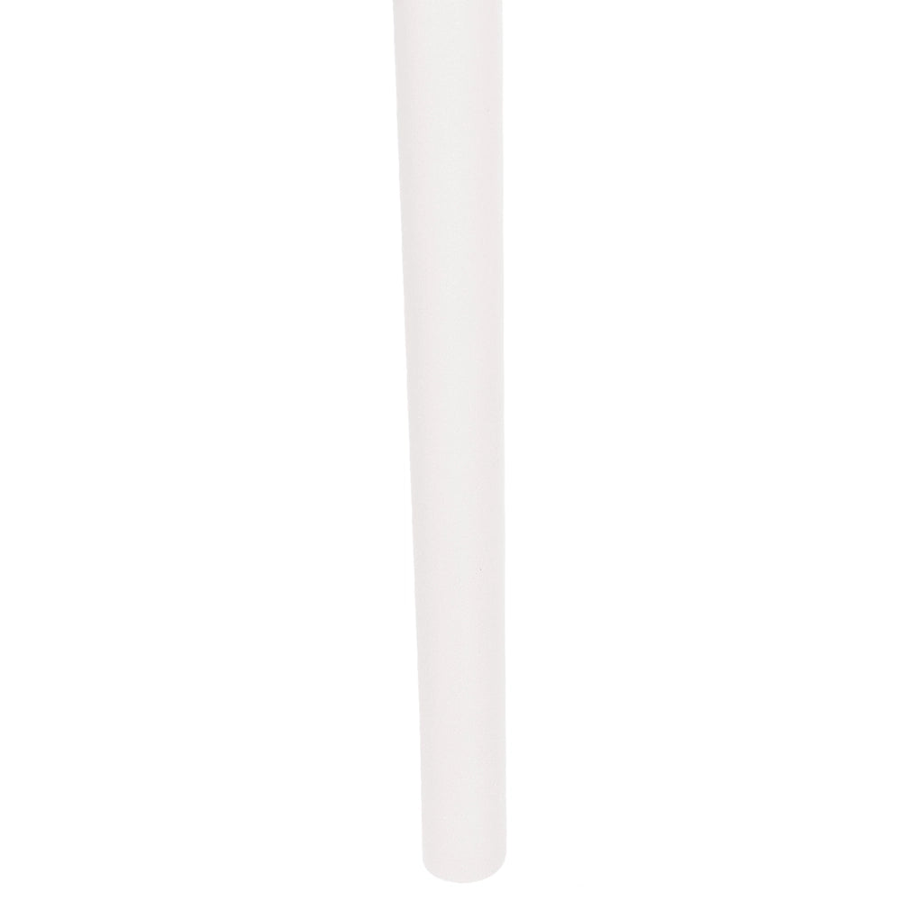 Set di 4 sedie da pranzo Seduta e gambe sintetiche bianco Schienale a rete aperto Design moderno e minimalista