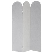 Divisorio pieghevole a 3 pannelli con struttura in acciaio poliestere grigio ufficio domestico stile moderno