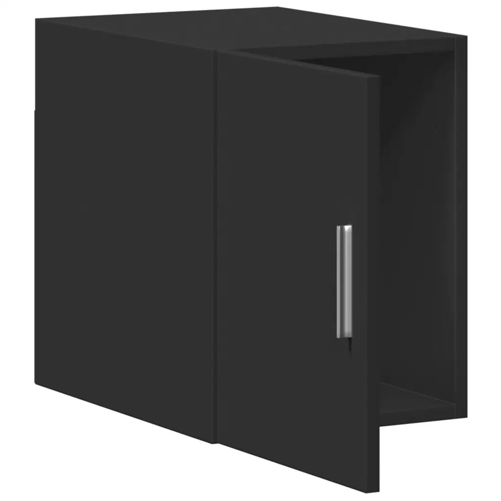 Armadietto a Muro | Mobile a Parete Nero 30x42,5x40 cm in Legno Multistrato