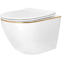 Vaso Wc Sospeso Rea Carlo Mini Tornado Nfq Gold Edge