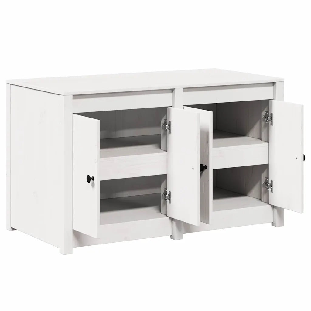 Mobile da cucina-Armadio da cucina Bianco 106 x 55 x 64 cm Legno massello di pino