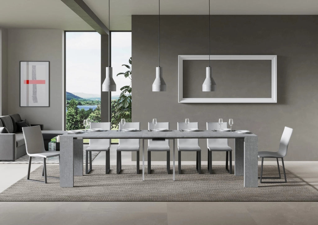 Consolle allungabile 90x40/300 cm Roxel Cemento