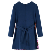 Abito da Bambina a Maniche Lunghe Blu Marino 128 CFW5134166