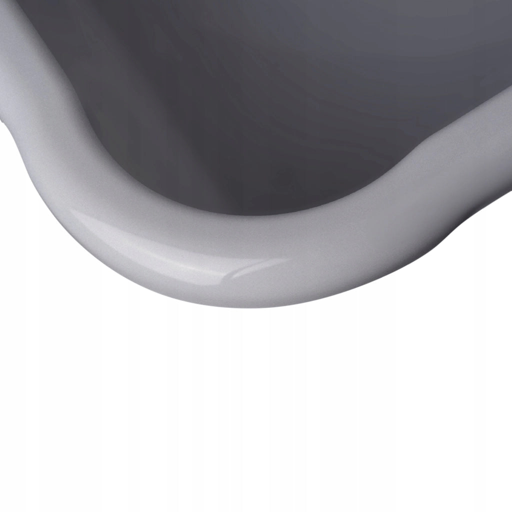 Bacinella quadrata in plastica KADAX da 8 litri con manici, colore grigio