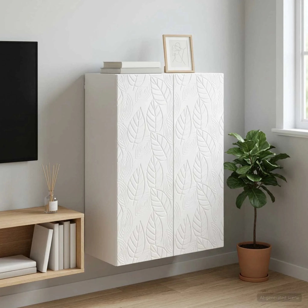 Mobiletto a muro Bianco Lucido 66 x 34,5 x 90 cm 898739