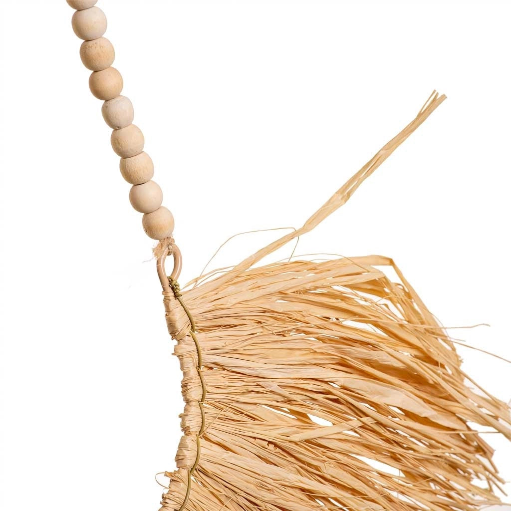 Collana decorazione muro in fibra naturale marrone 26x02x13h