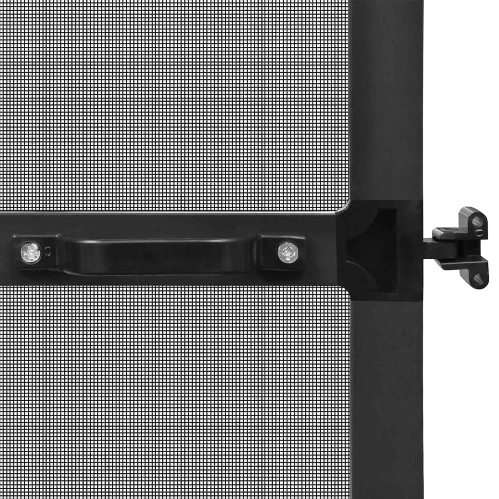 Schermo Insetti a Battente Antracite e Nero 120 x 240 cm CFW1540712