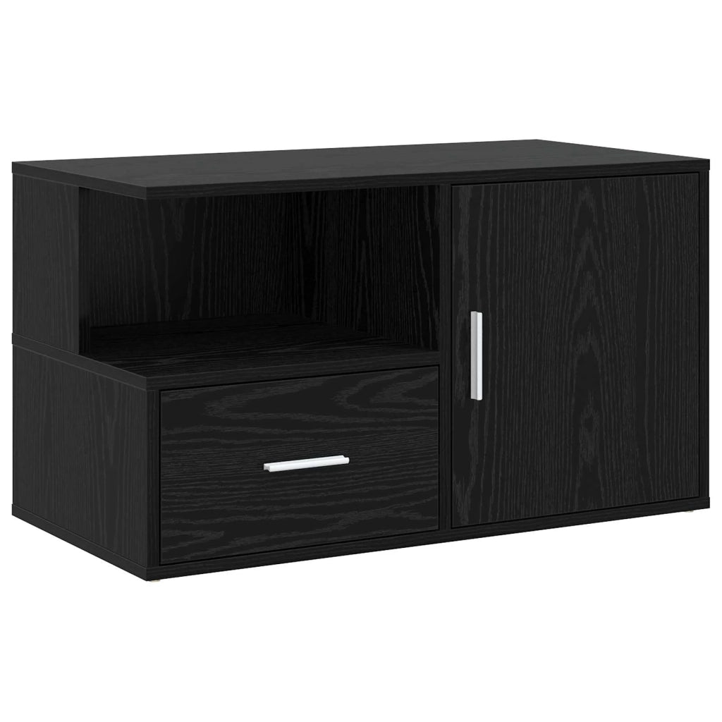 Mobile angolare con cassetto Rovere Nero 200 x 40 x 45 cm 3446639