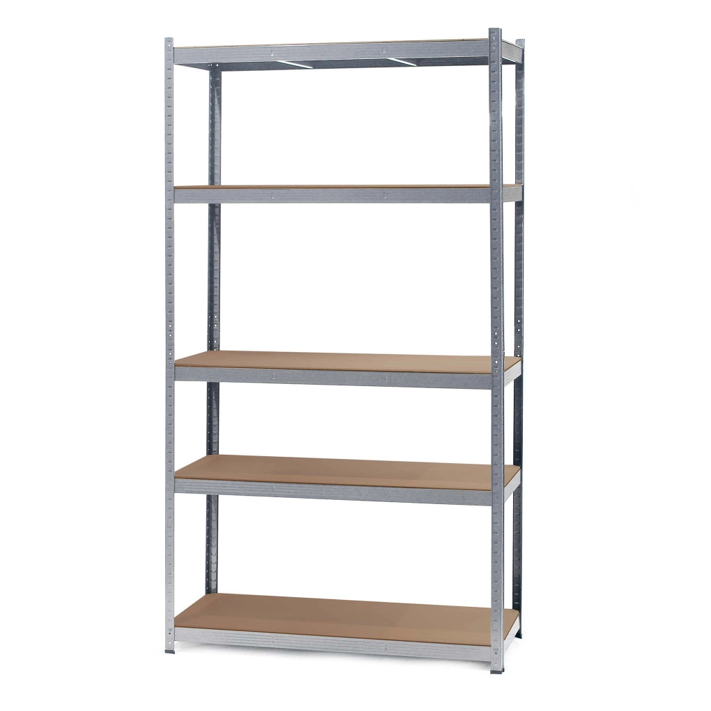 Scaffale per carichi pesanti zincato 100x60x200cm Scaffale a incastro 5 ripiani 200kg/piano