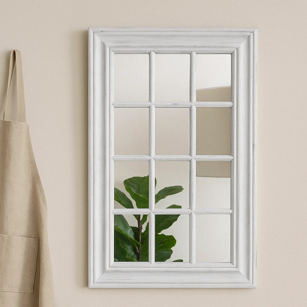 Specchio Decorativo a Forma di Finestra – 44x74 cm