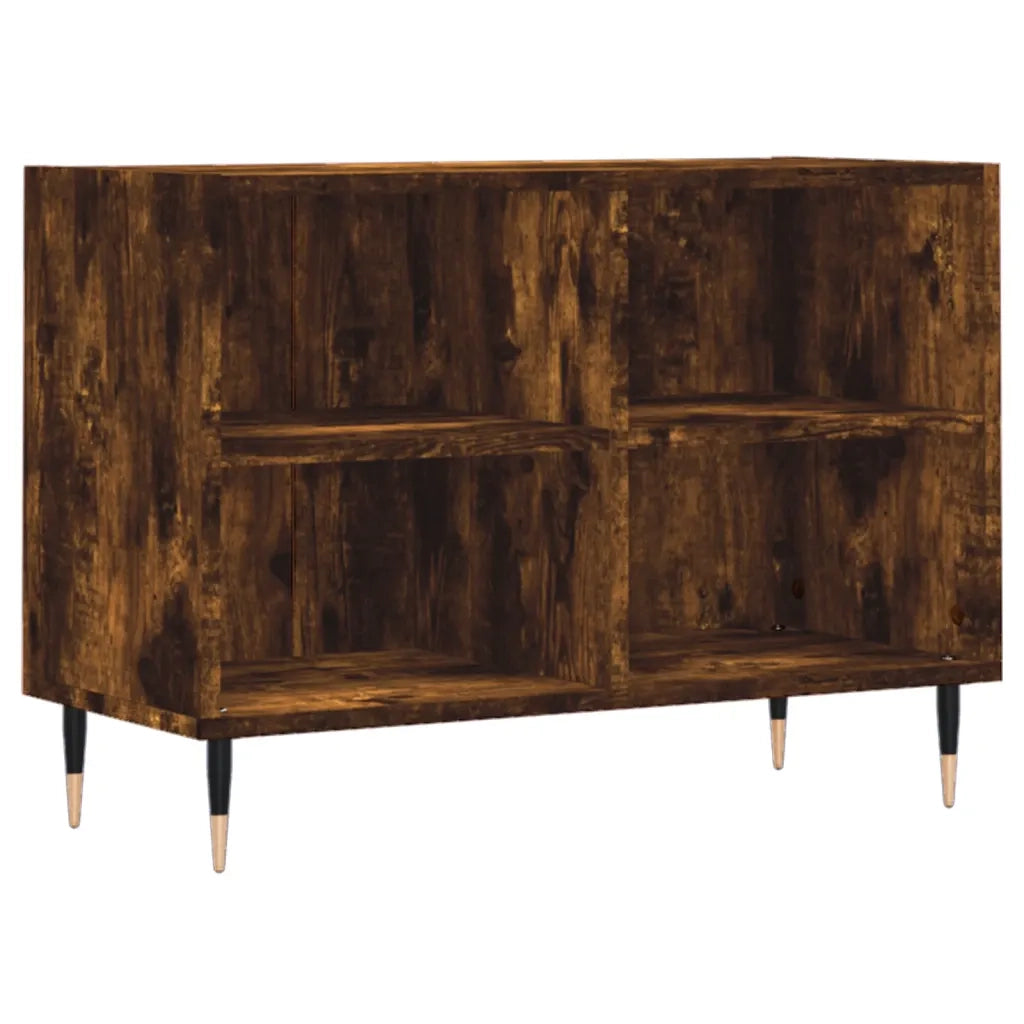 Mobile Porta TV Rovere Fumo 69,5x30x50 cm in Legno Multistrato 826961