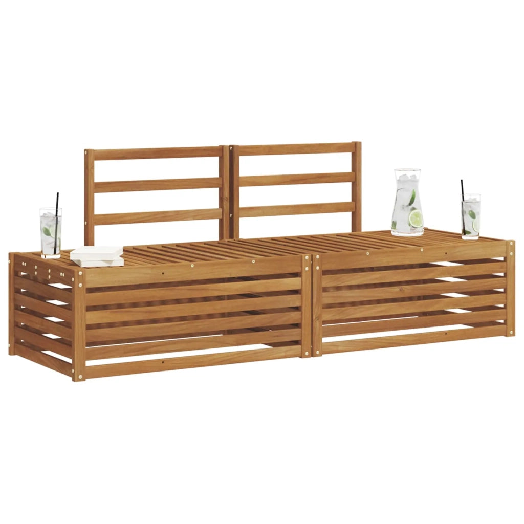 Set di divani da esterno 2 Pezzo Naturale 182,5 x 63 x 73 cm 3375429