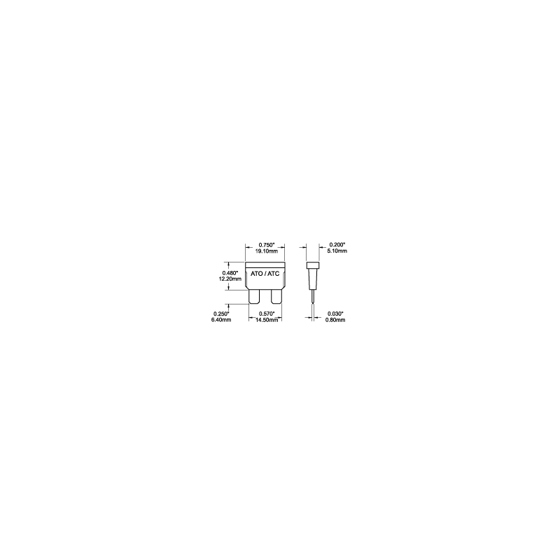 FUSIBILE ATO/ATC 2A CONF. 25 PZ FUSE ATO/ATC 10AMP