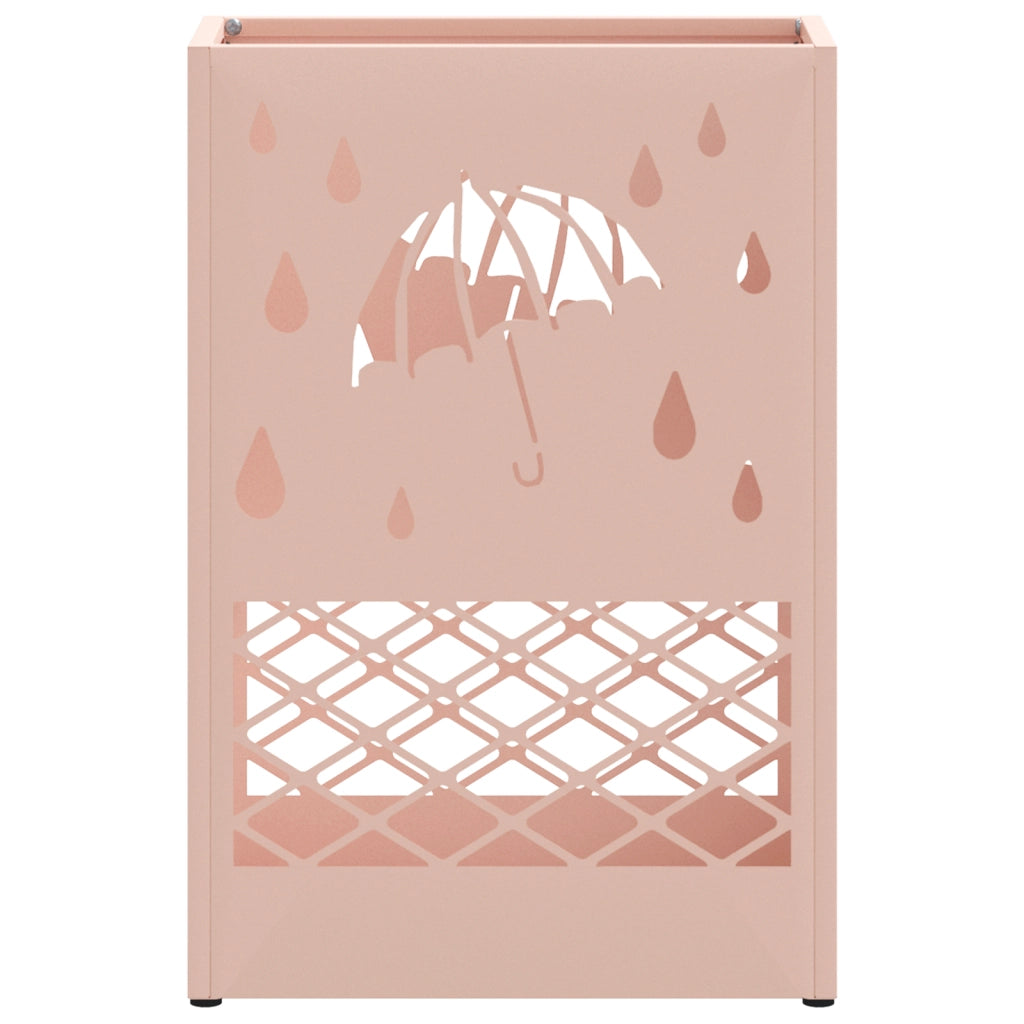 Portaombrelli Rosa Metallo Media Design Decorativo